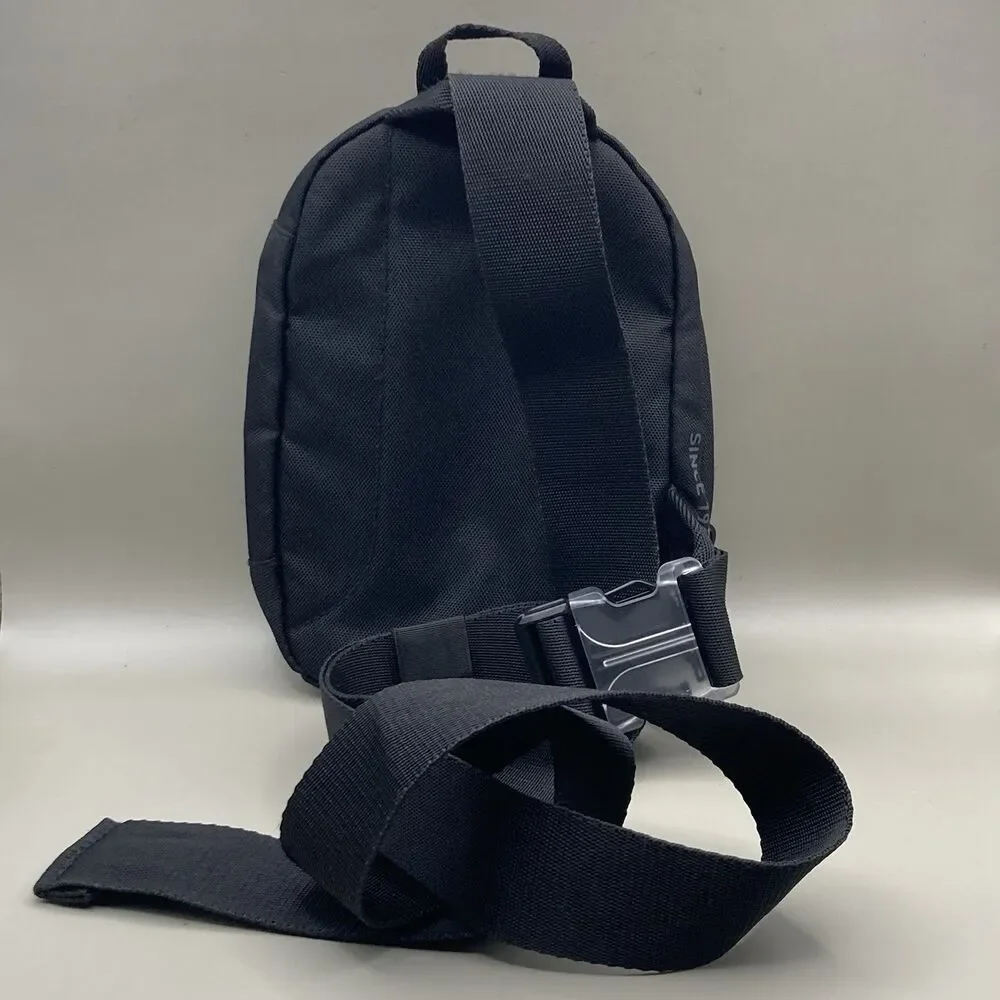 Adidas Unisex Zip Pocket Prime Mini Sling Crossbody Bag Black OS